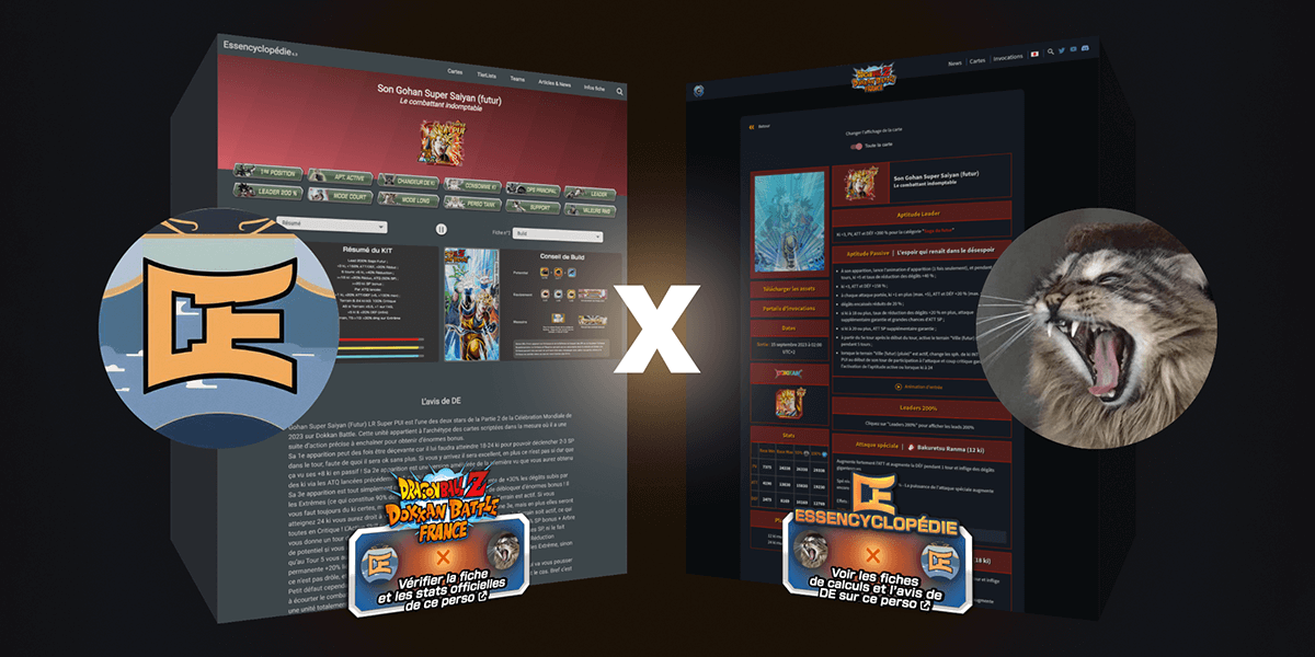 MAJ 6.3 Crossover Essencyclopédie x Dokkan Battle France