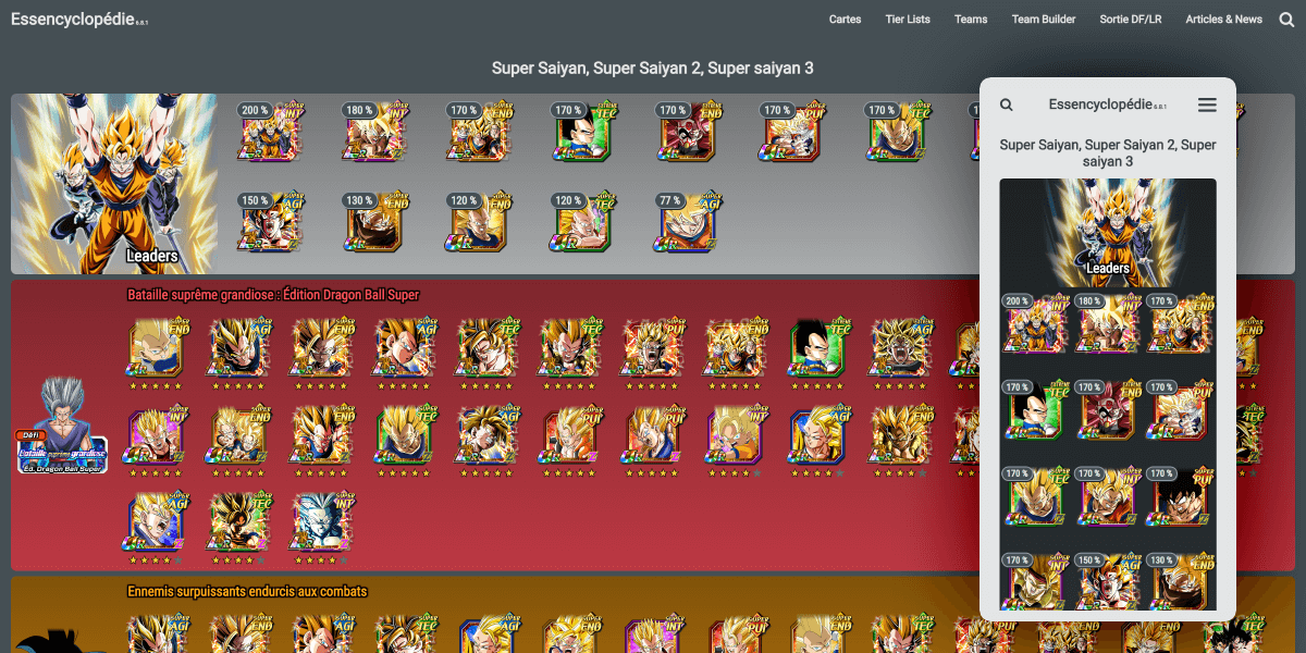 Jusqu’a 3 filtres catégories pour les tier lists