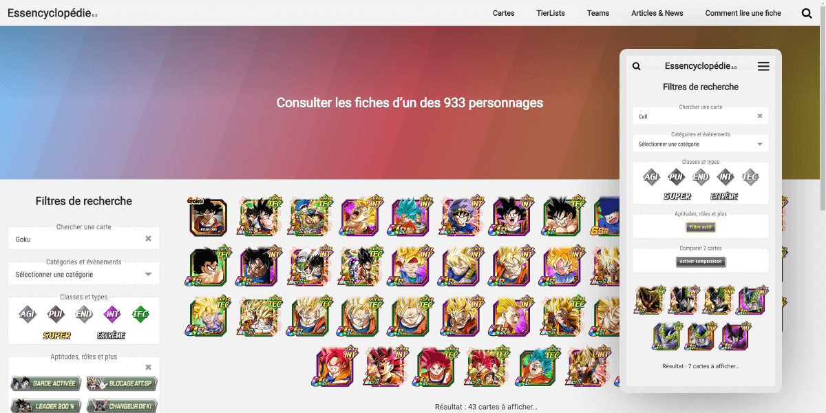 MAJ 6.0 Page Cartes