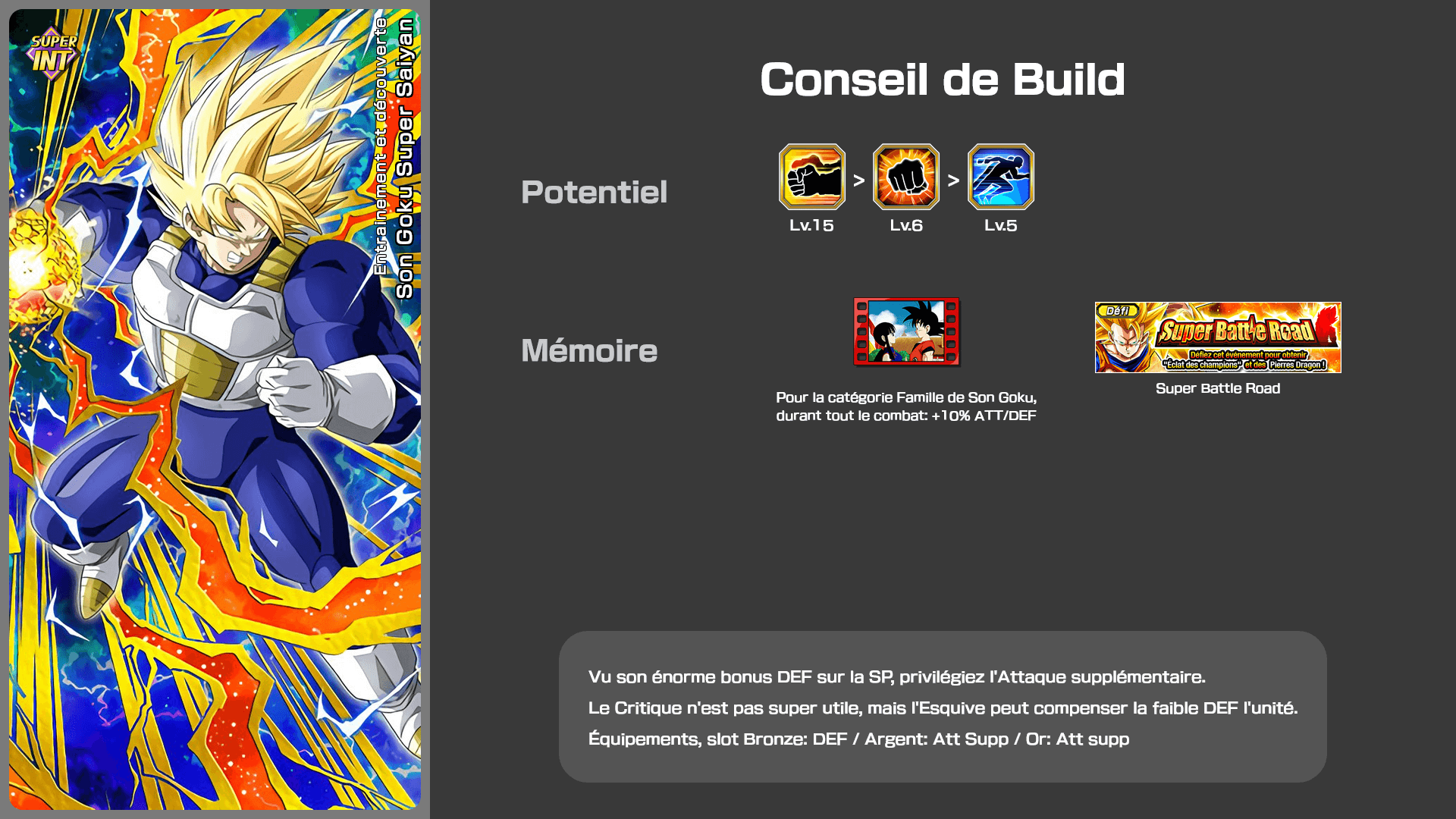 Fiche n°2Son Goku Super Saiyan : Entrainement et découverte