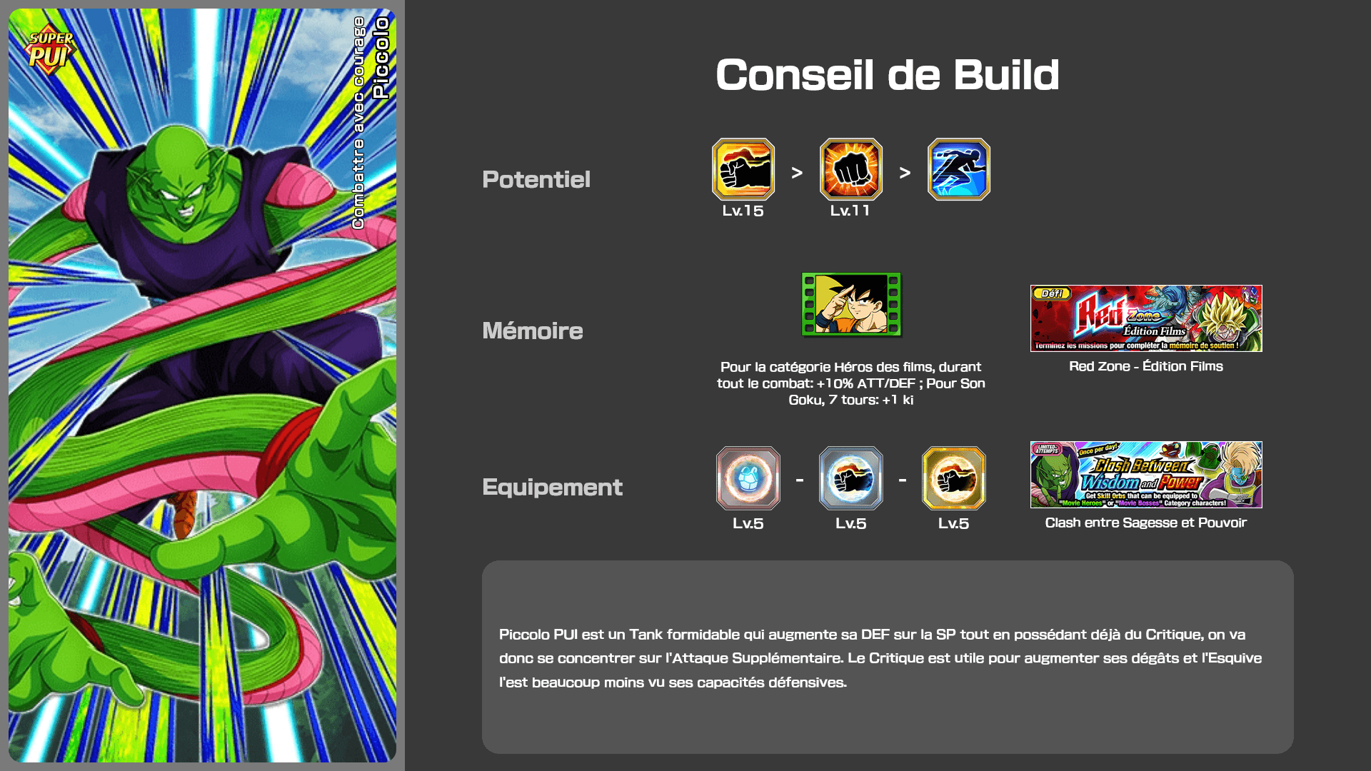 Fiche n°1Piccolo : Combattre avec courage