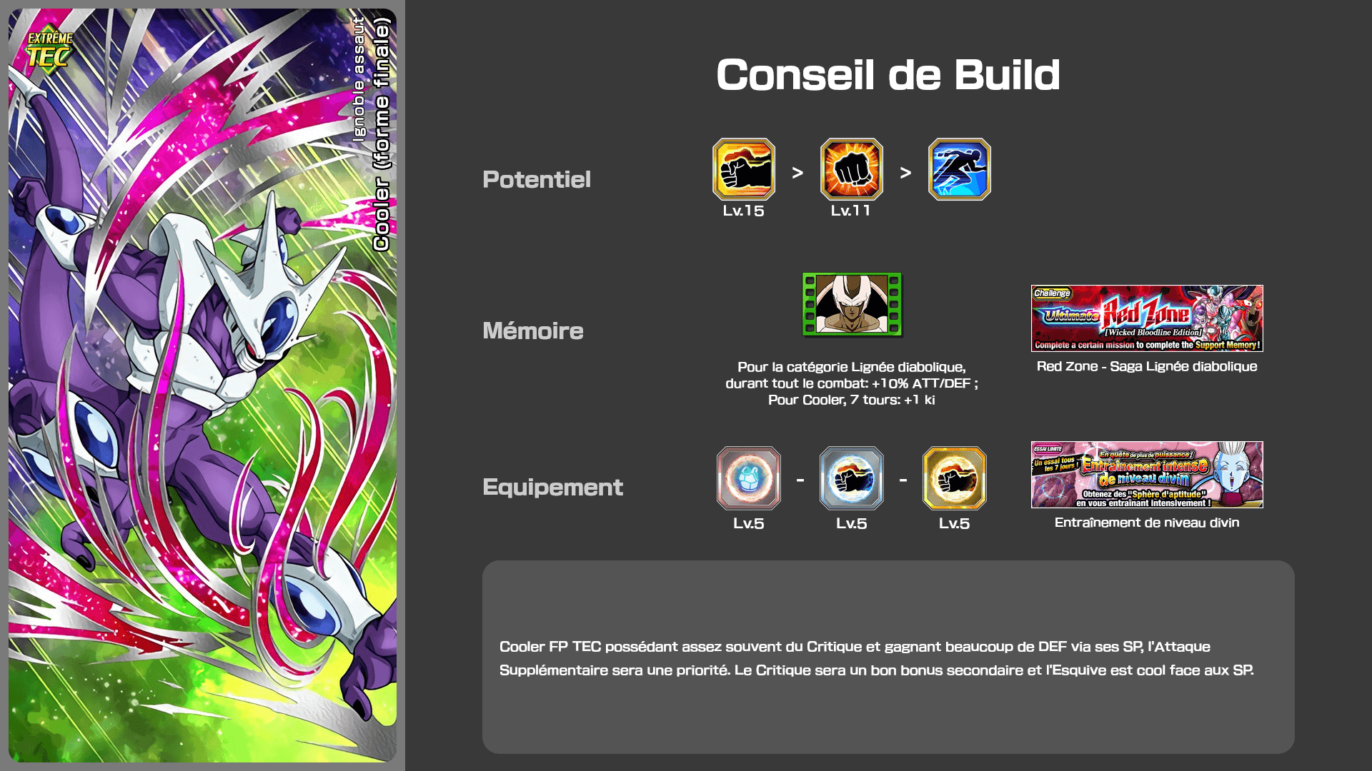 Fiche n°1Cooler (forme finale) : Ignoble assaut