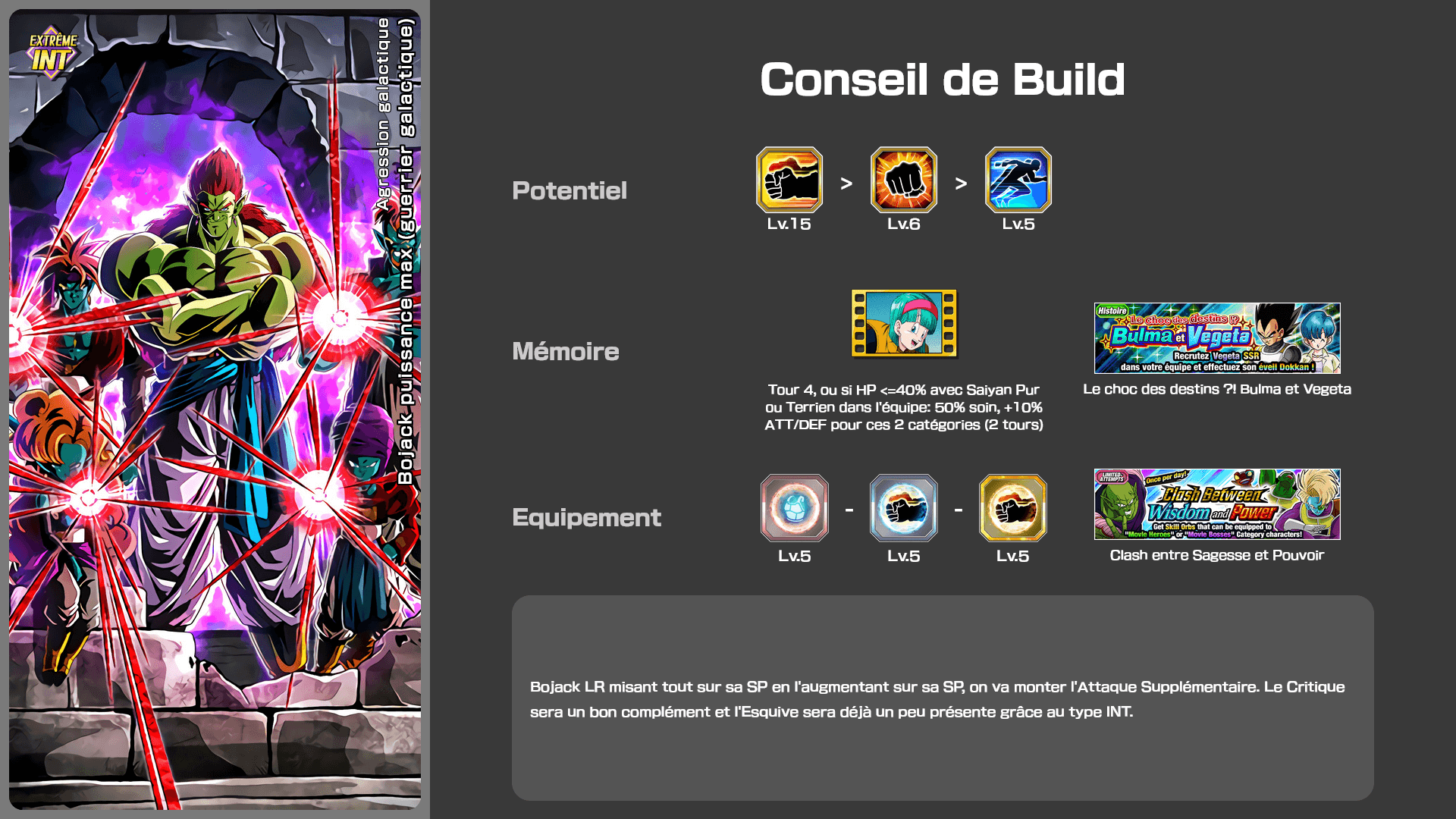 Fiche n°1Bojack puissance max (guerrier galactique) : Agression galactique