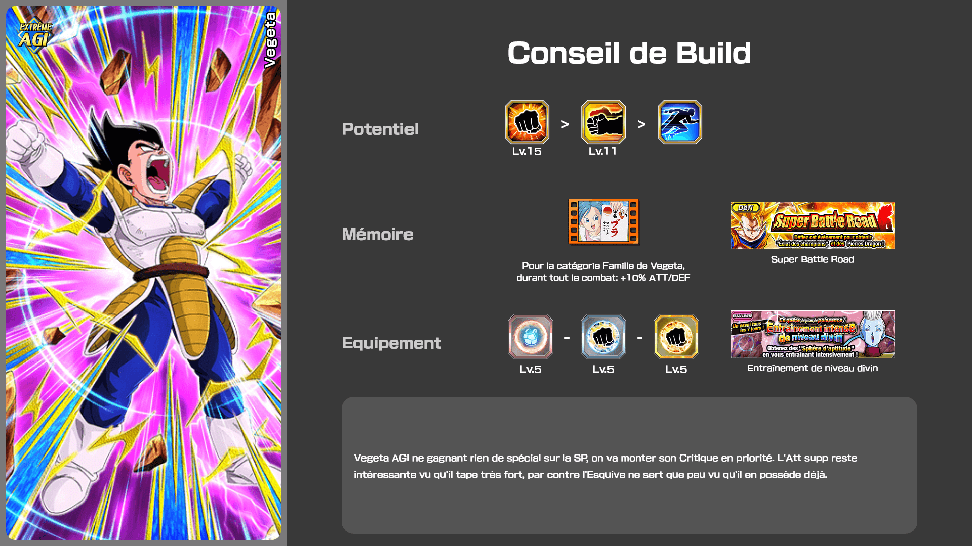 Fiche n°2Vegeta : Cri de rage destructrice