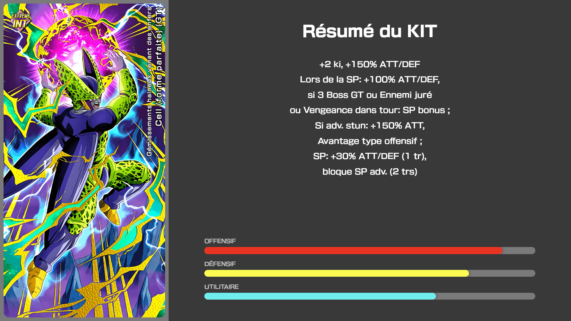 Fiche n°1Cell (forme parfaite) (GT) : Gémissements haineux venant des enfers