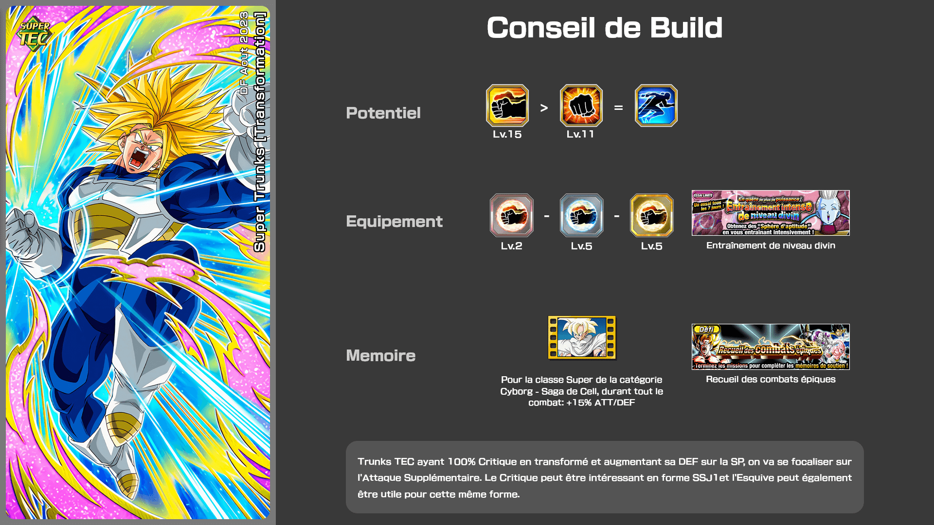 Fiche n°2Super Trunks [Transformation] : Contre-attaque super puissance