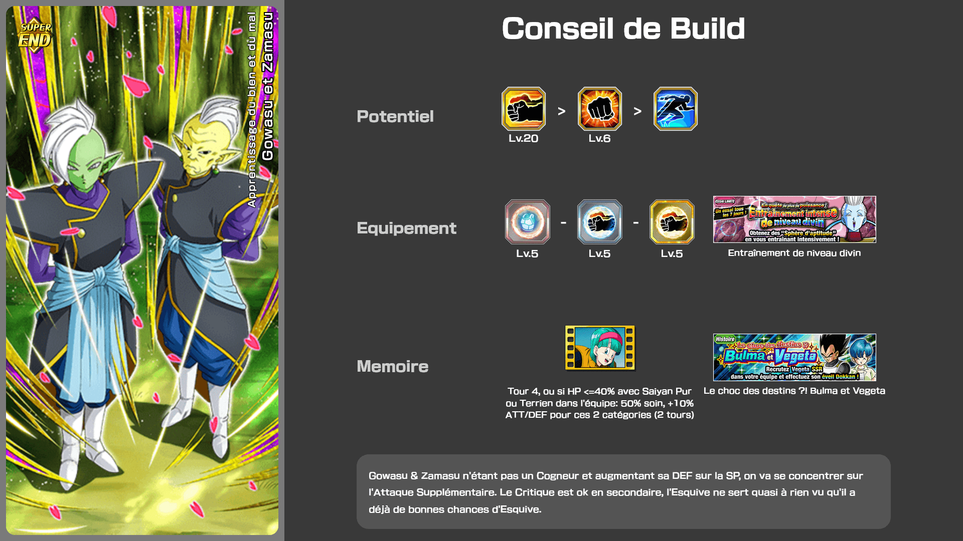Fiche n°2Gowasu et Zamasu : Apprentissage du bien et du mal