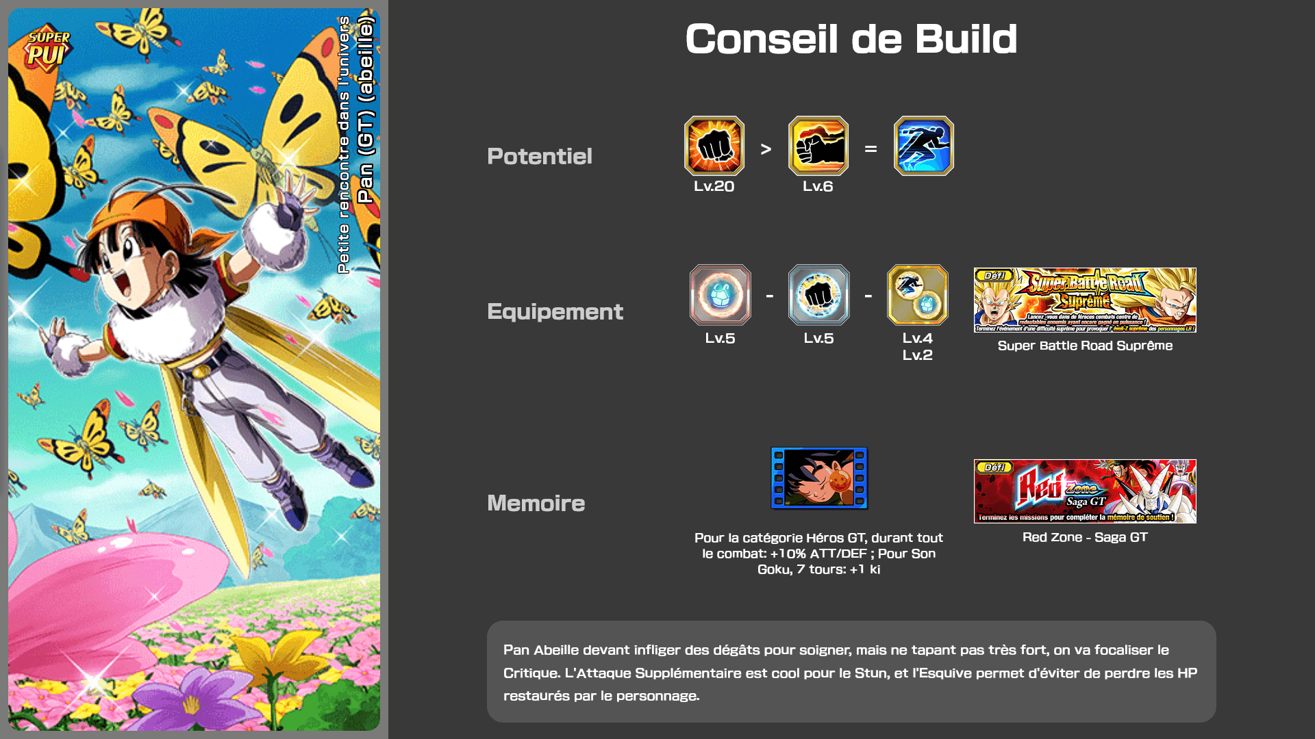 Fiche n°1Pan (GT) (abeille) : Battement dans l'univers