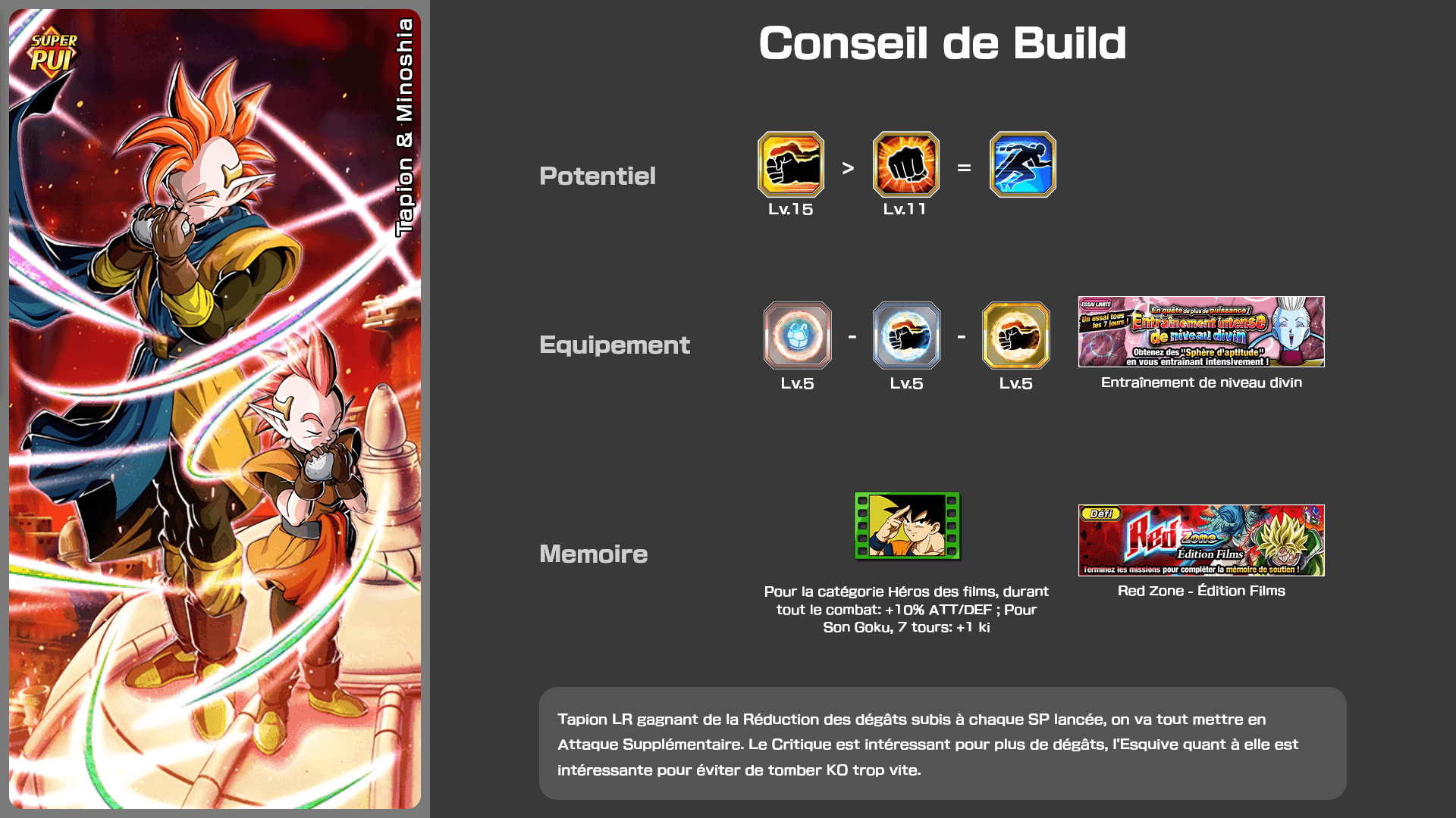 Fiche n°1Tapion & Minoshia : Véritable héros