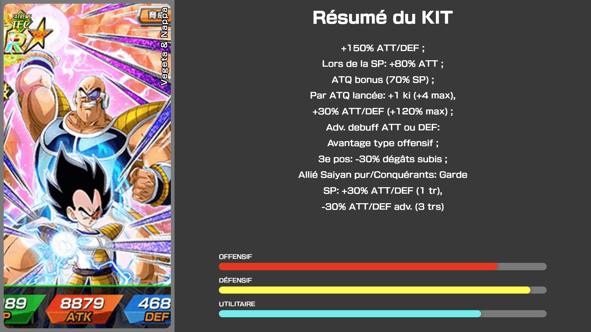 Fiche n°1Vegeta & Nappa : Le réveil des puissants combattants Saiyans