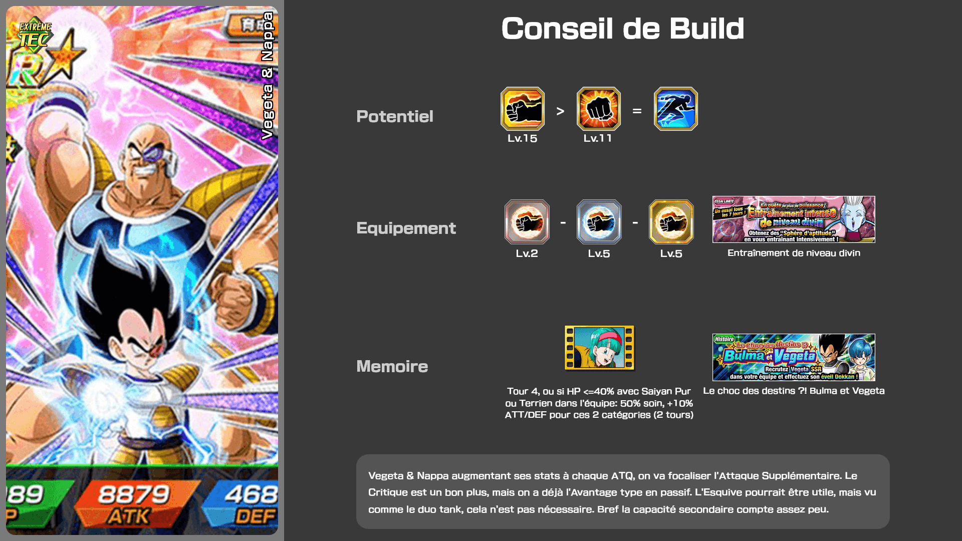 Fiche n°2Vegeta & Nappa : Le réveil des puissants combattants Saiyans