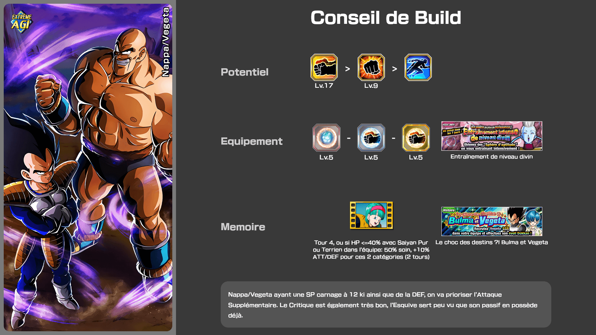 Fiche n°2Nappa / Vegeta : Saiyan brutal et enragé