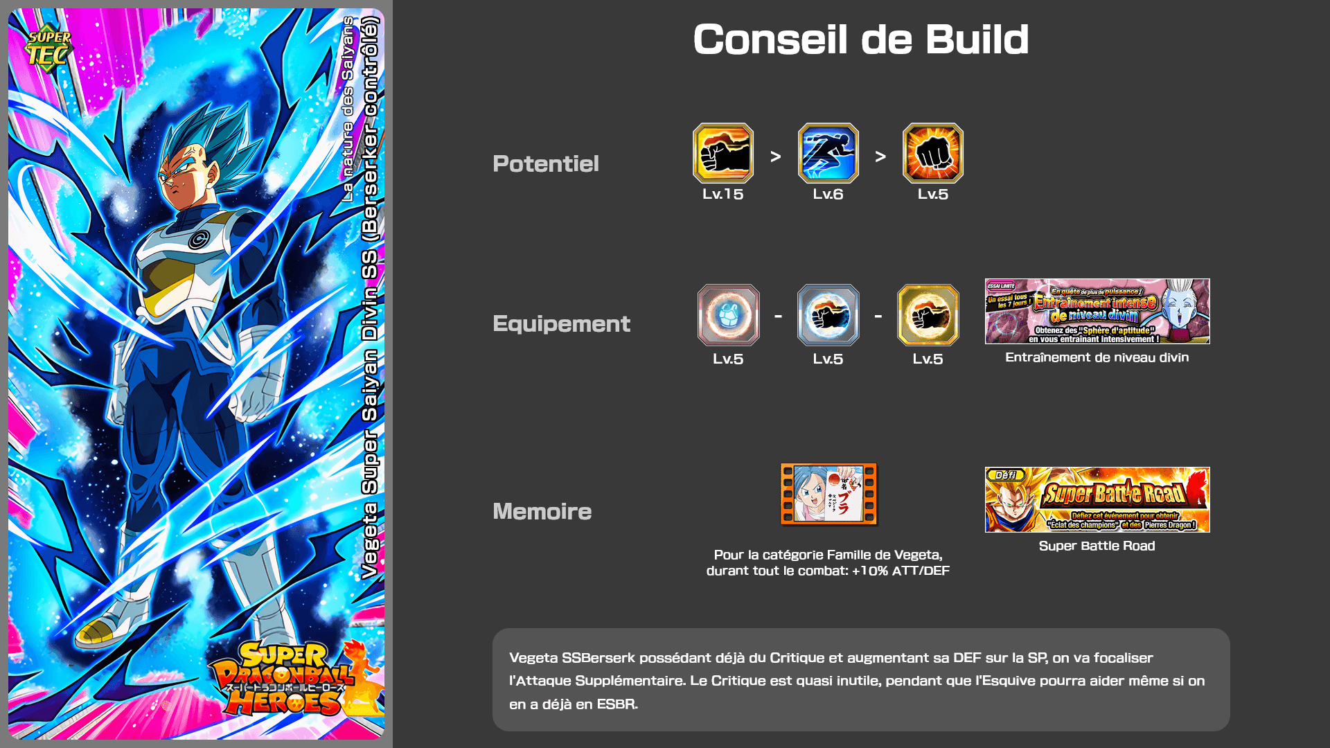 Fiche n°2Vegeta Super Saiyan Divin SS (Berserker contrôlé) : La nature des Saiyans