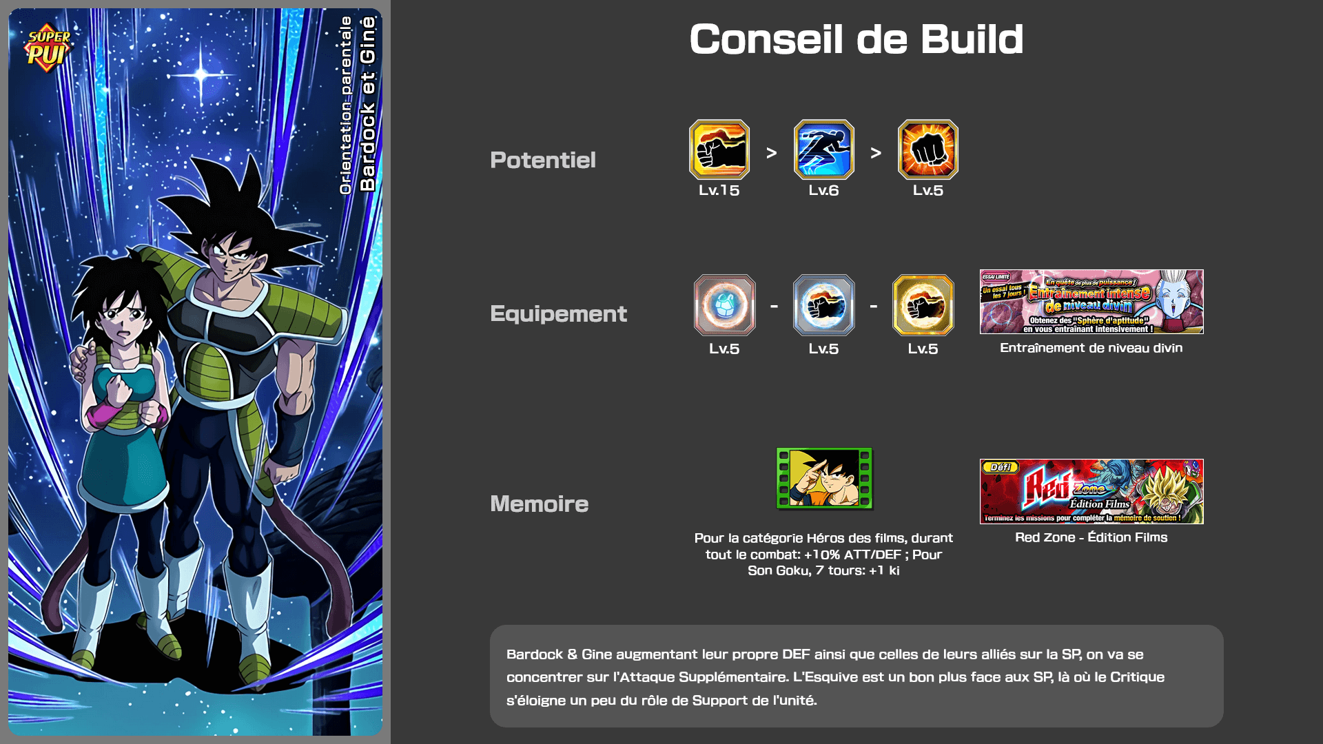 Fiche n°2Bardock et Gine : Orientation parentale