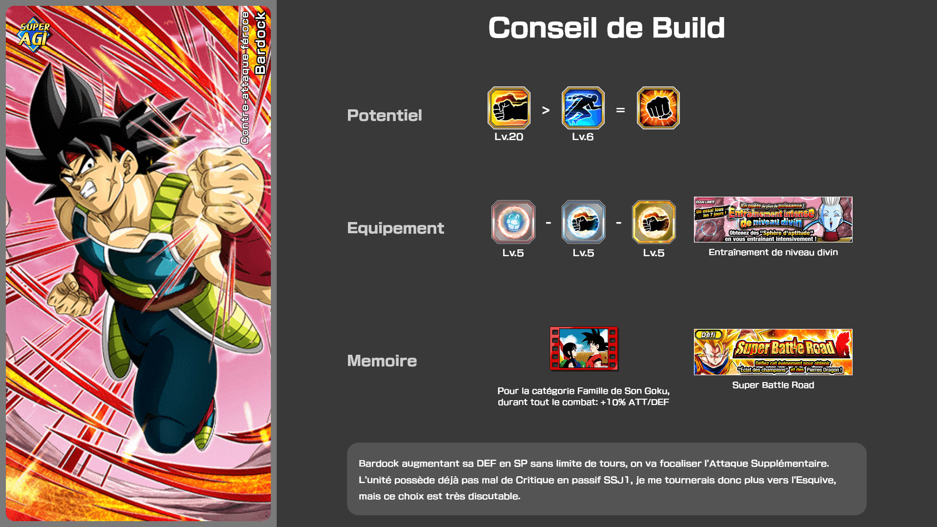Fiche n°2Bardock : Contre-attaque féroce