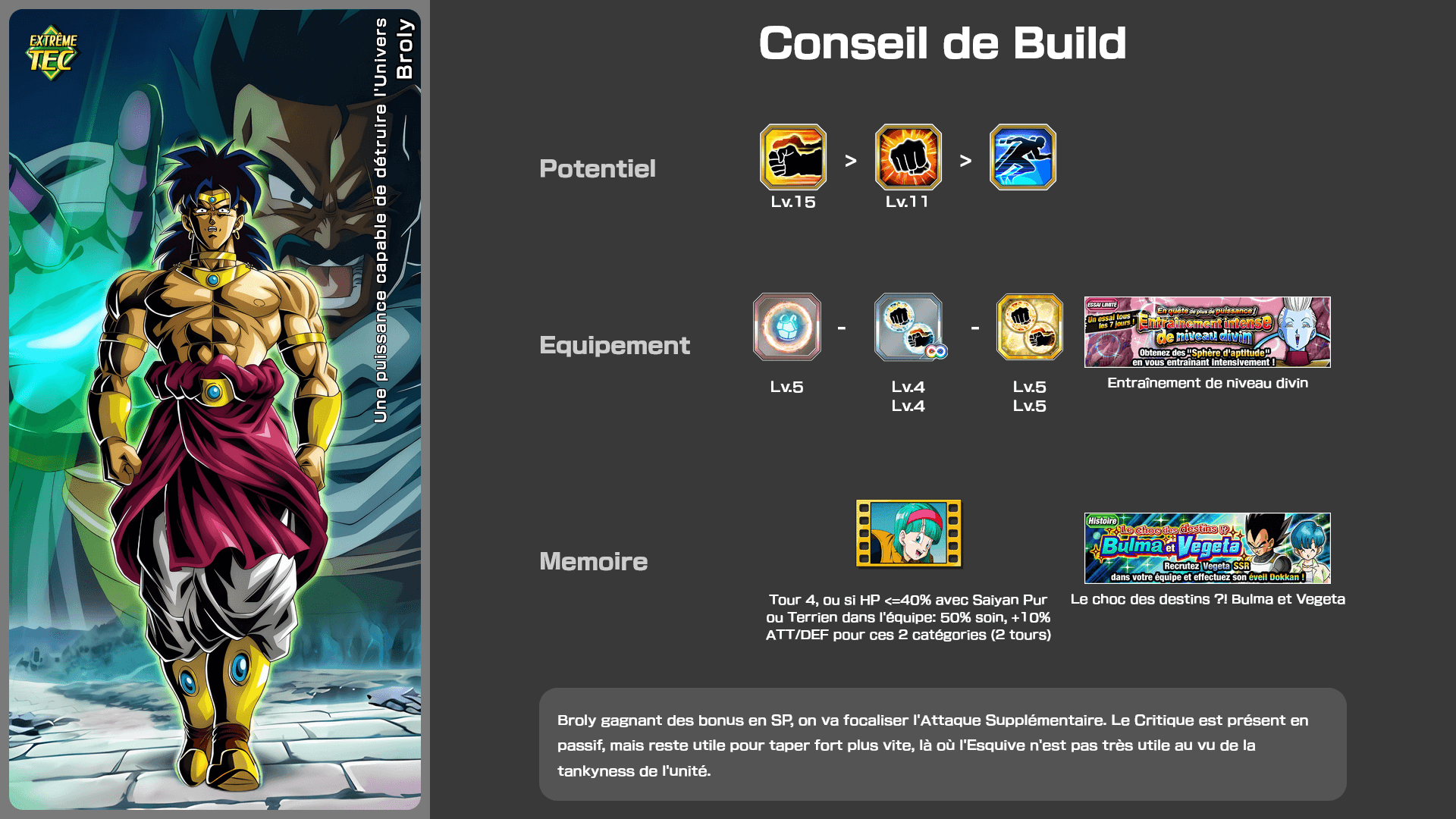 Fiche n°2Broly : Une puissance capable de détruire l'Univers
