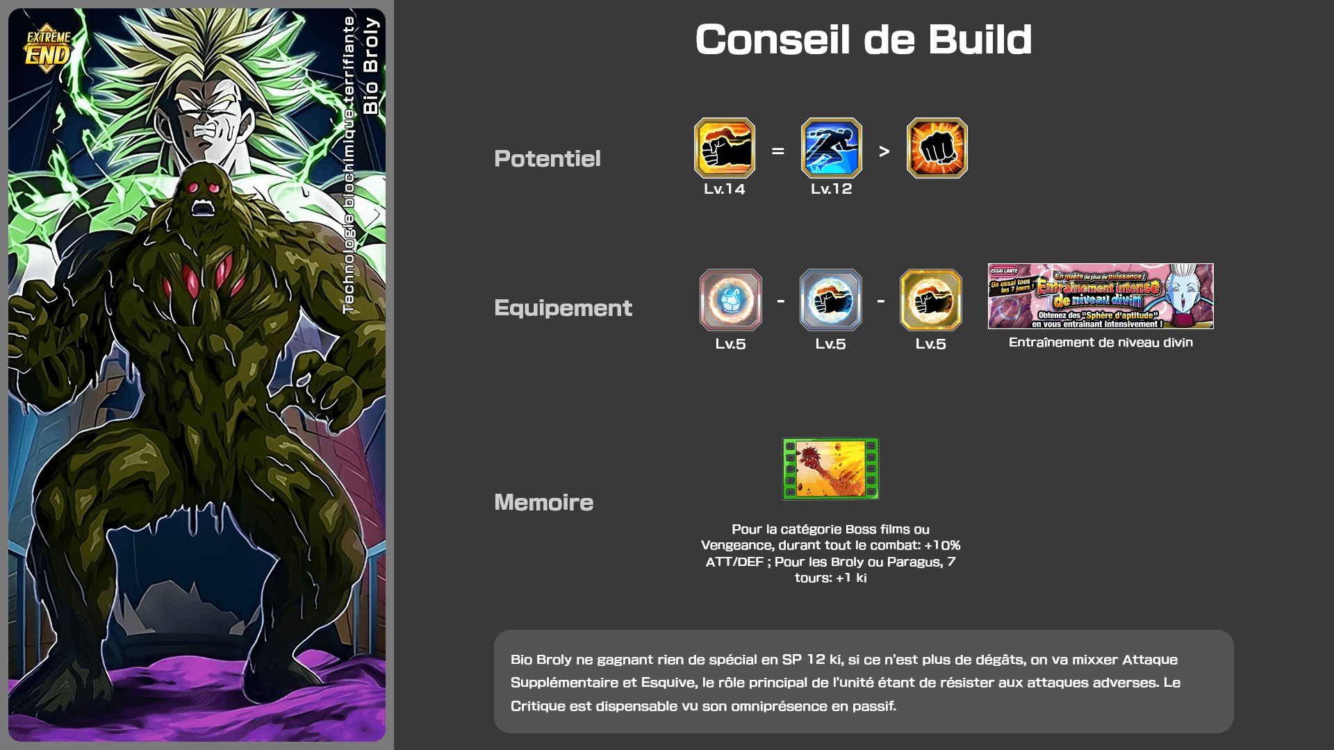 Fiche n°2Bio Broly : Technologie biochimique terrifiante