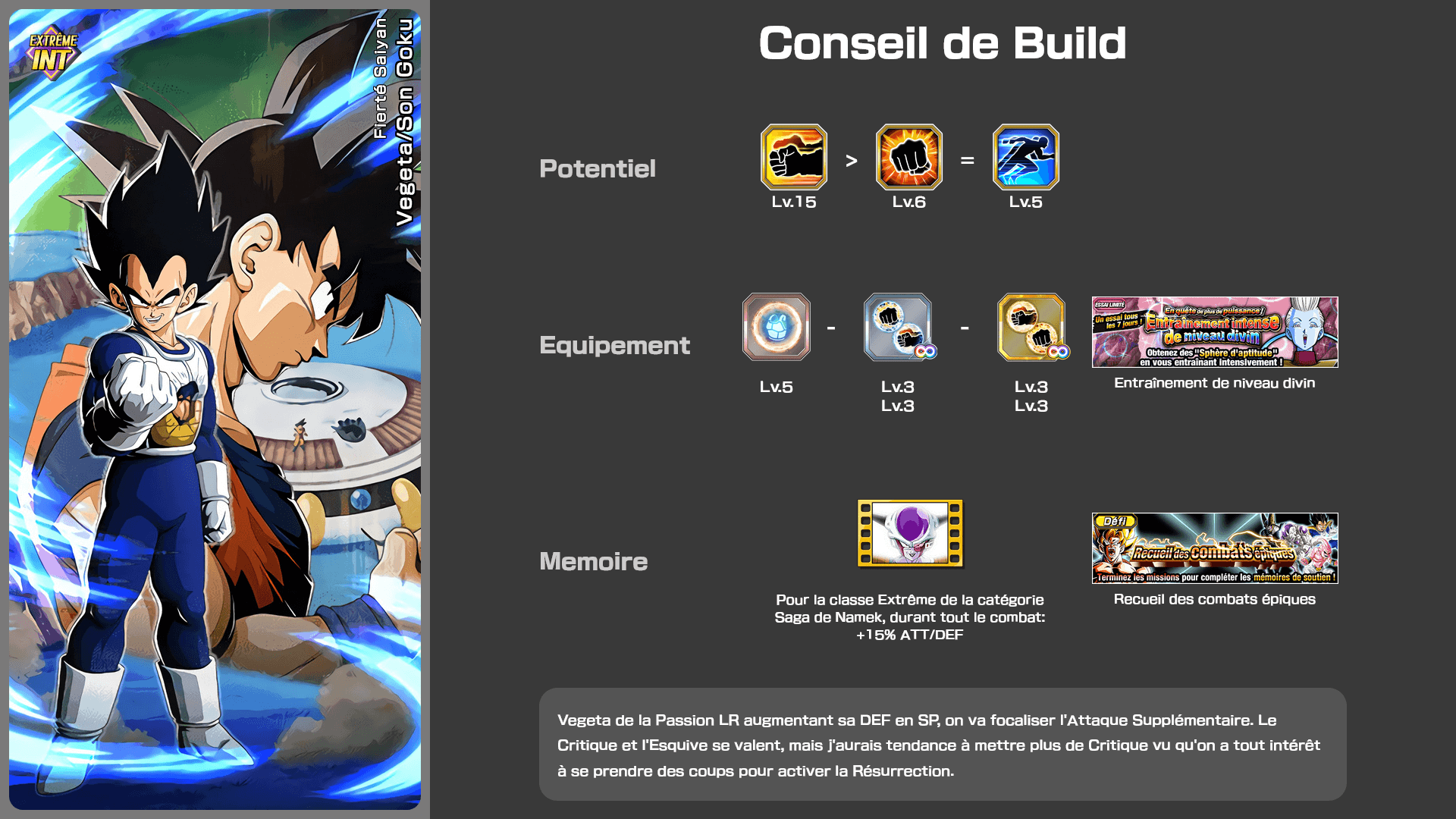 Fiche n°2Vegeta/Son Goku : Fierté saiyan
