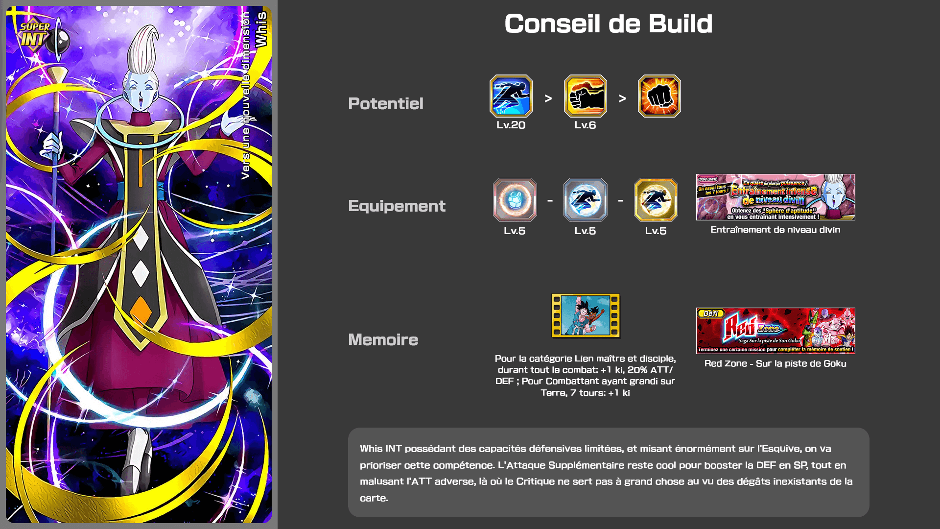 Fiche n°2Whis : Vers une nouvelle dimension