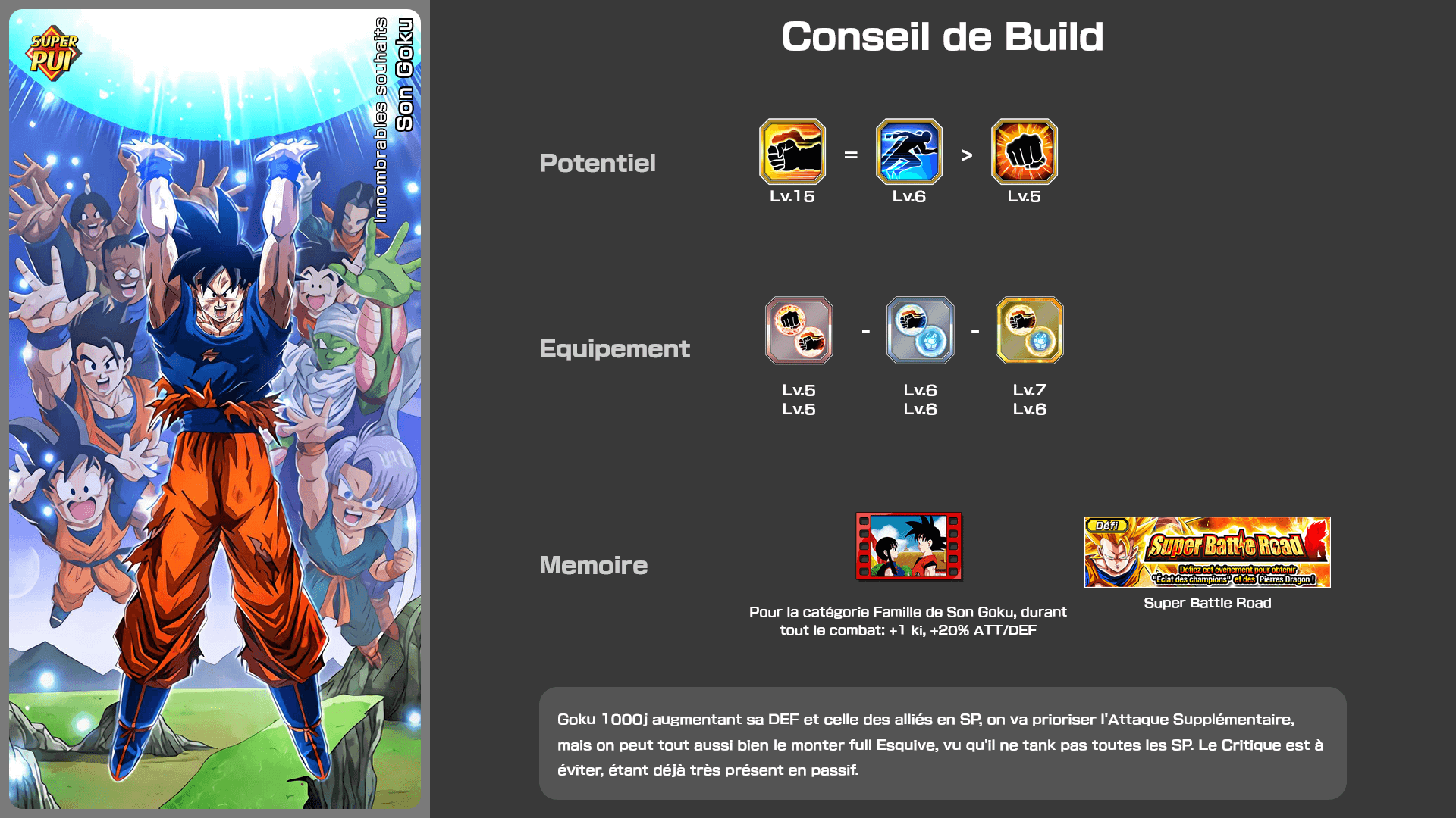 Fiche n°2Son Goku : Innombrables souhaits