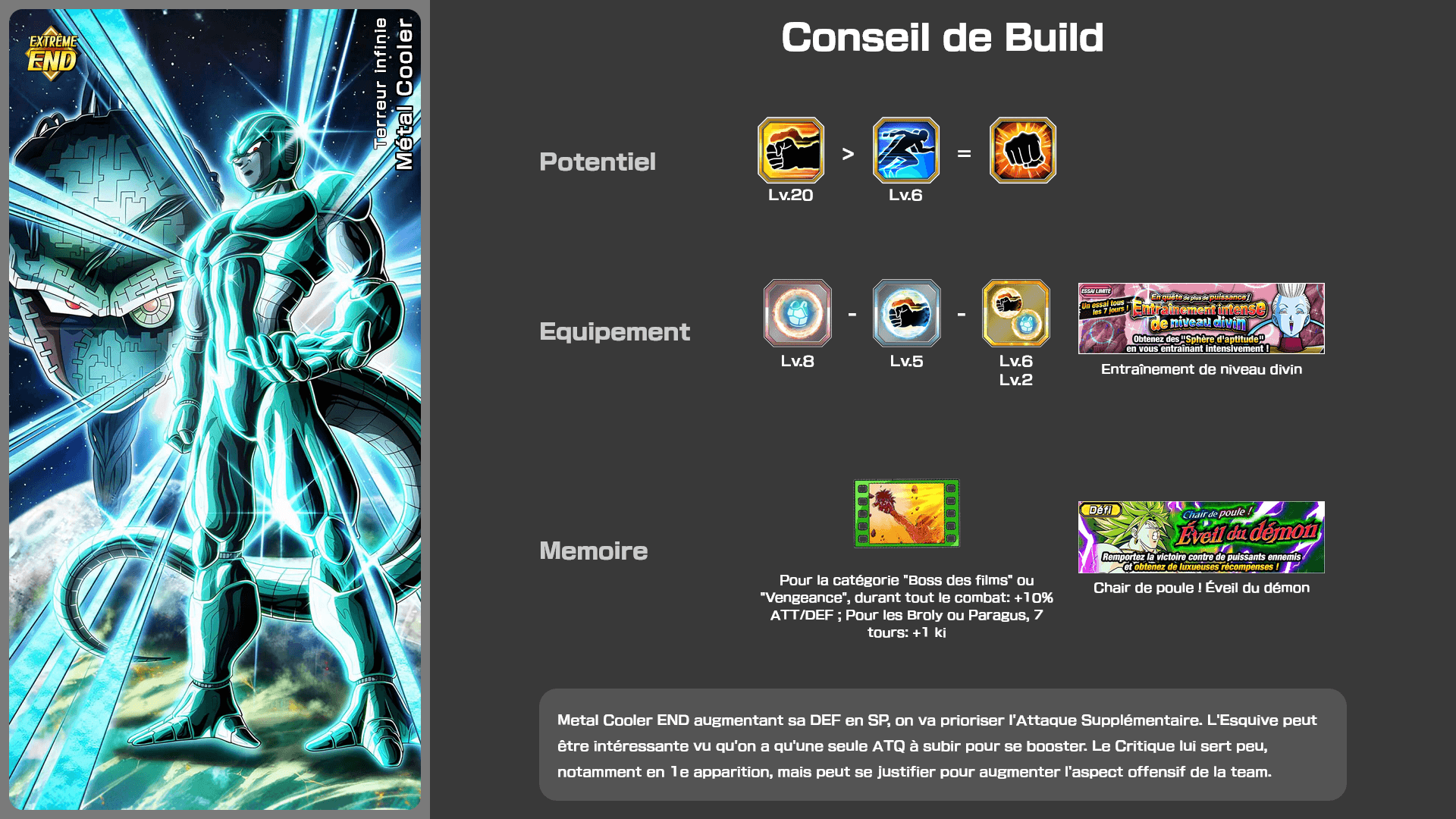 Fiche n°2Métal Cooler : Terreur infinie