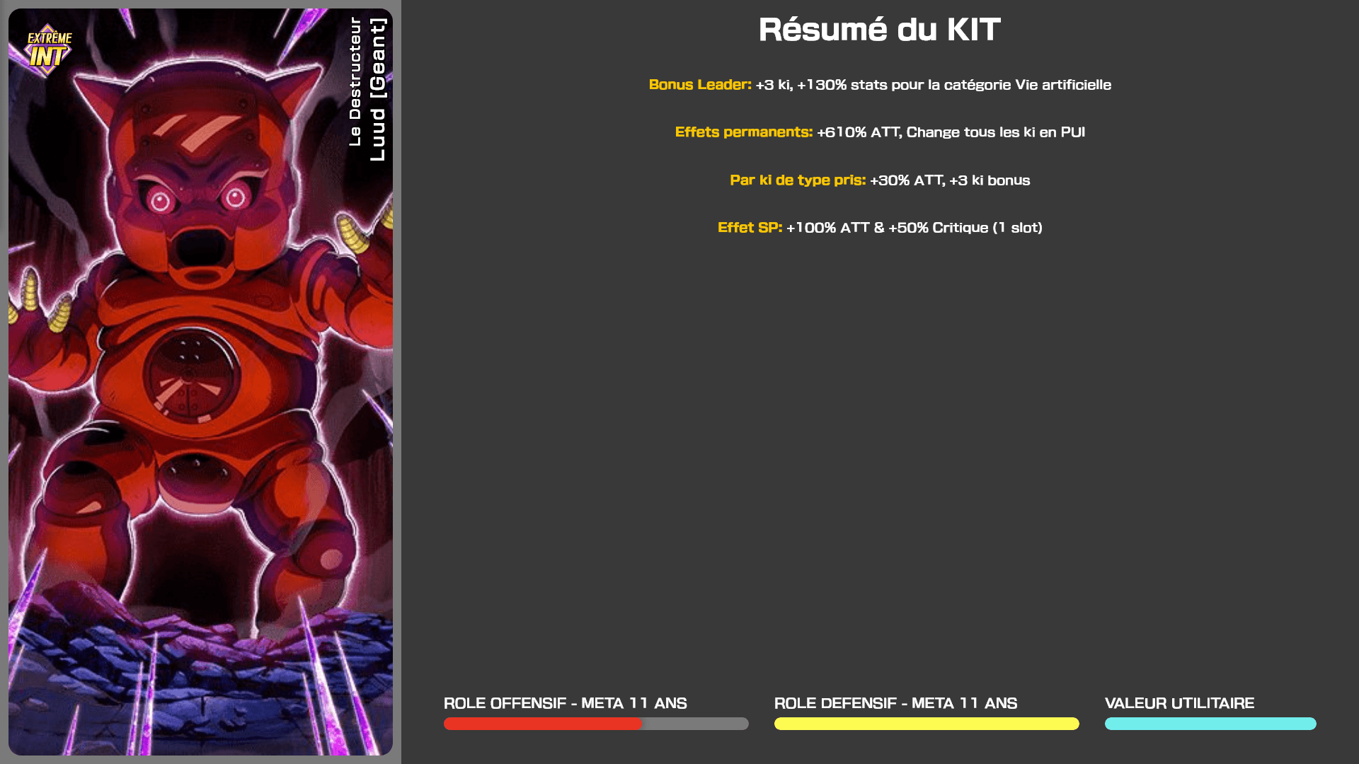 Fiche n°1Lude [Geant] : Dieu de la destruction du culte de Lude