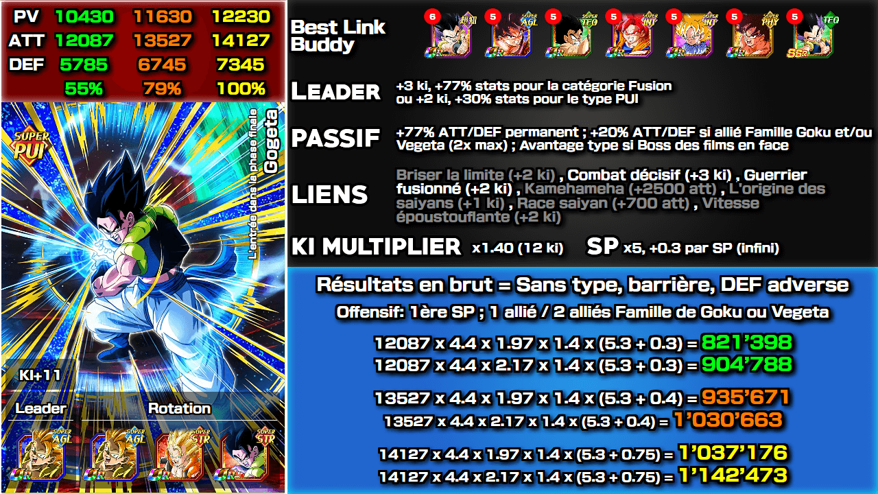 Fiche n°2Gogeta : L'entrée dans la phase finale