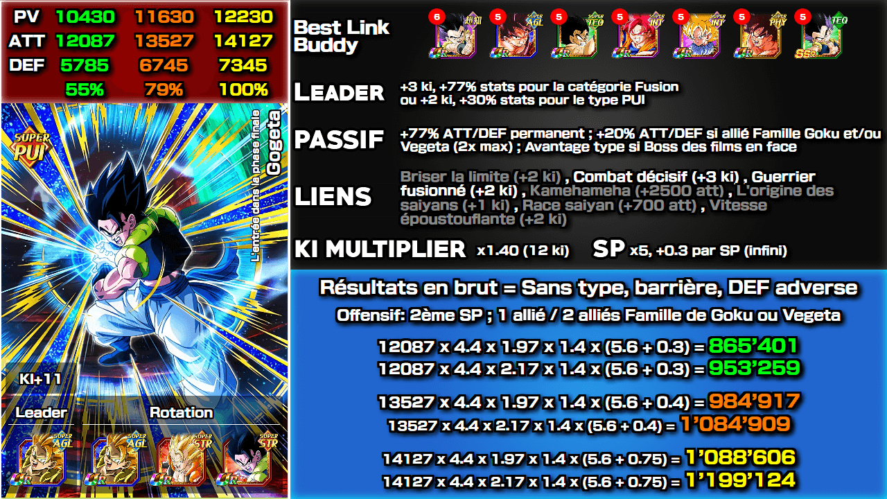 Fiche n°2Gogeta : L'entrée dans la phase finale