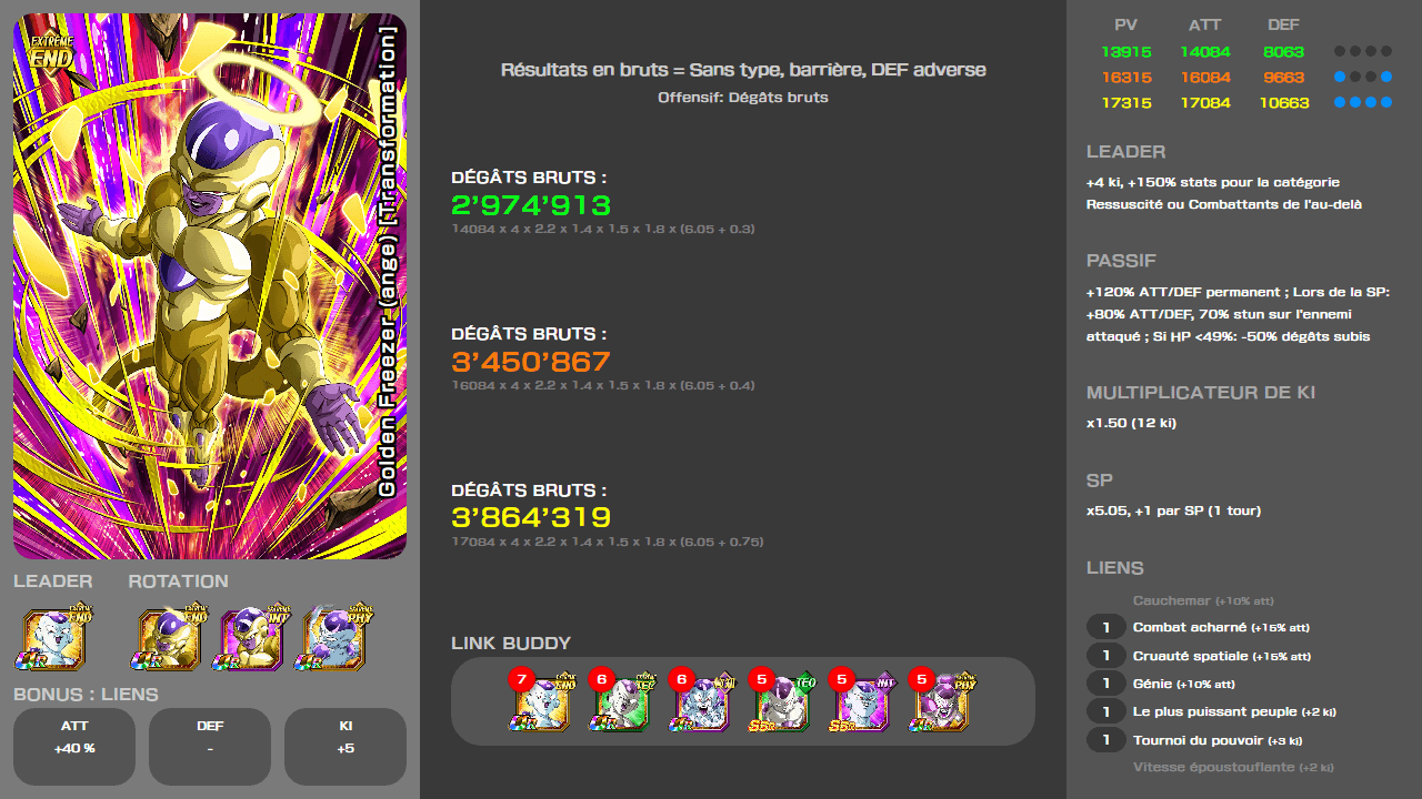 Fiche n°2Golden Freezer (ange) [Transformation] : Fierté maléfique