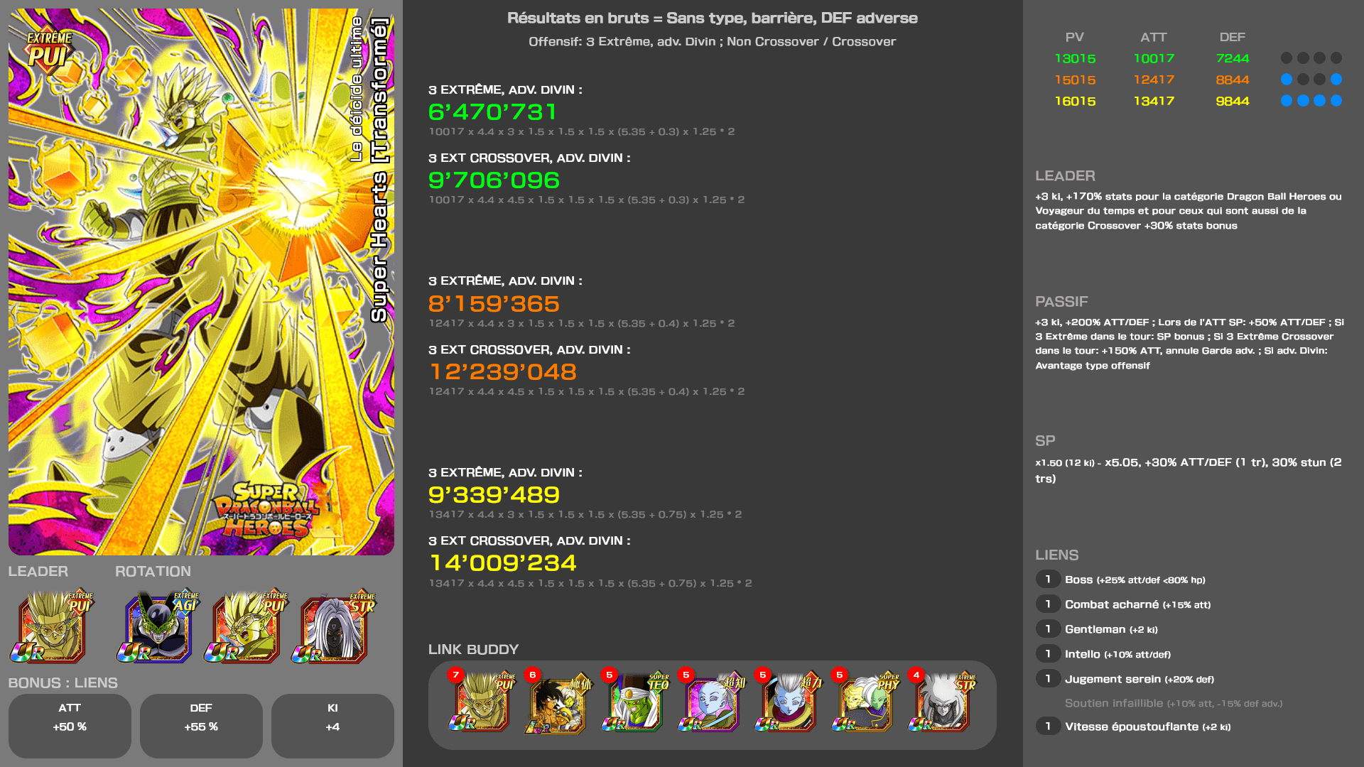 Fiche n°1Super Hearts [Transformé] : Le déicide ultime