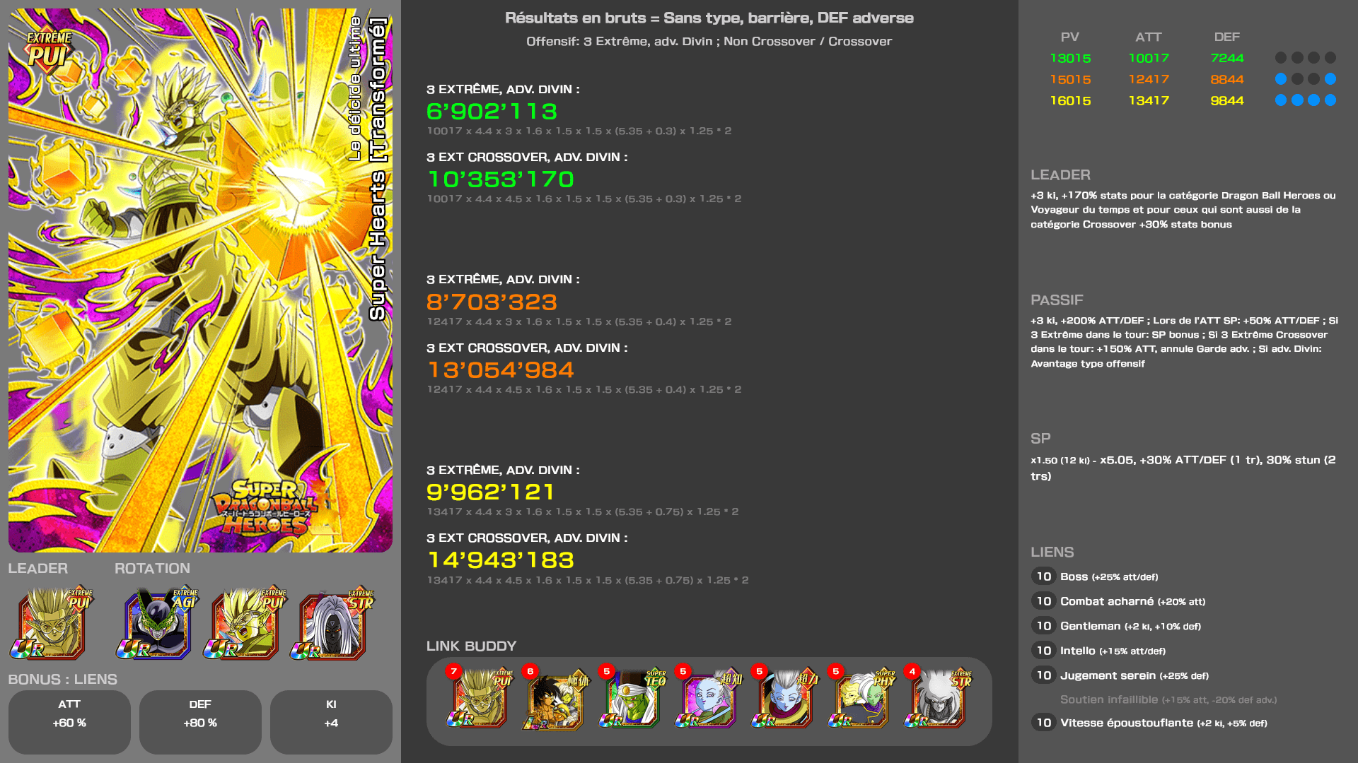 Fiche n°2Super Hearts [Transformé] : Le déicide ultime